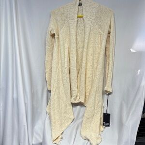 MICHAEL LAUREN VASCO WRAP CARDIGAN IN ivory WAFFLE sweater
